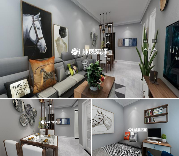 億博隆河谷110平現(xiàn)代風(fēng)格裝修效果圖