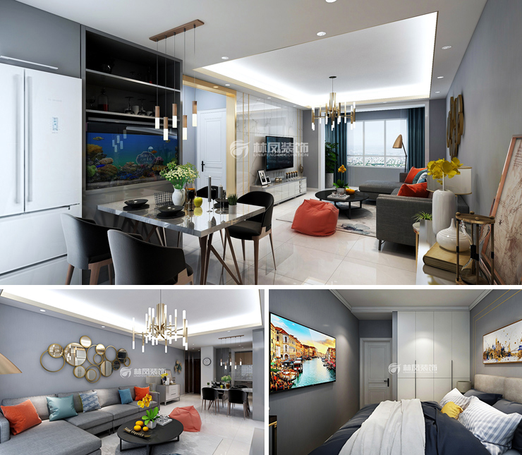 中海和平之門天際118平北歐風(fēng)格裝修效果圖