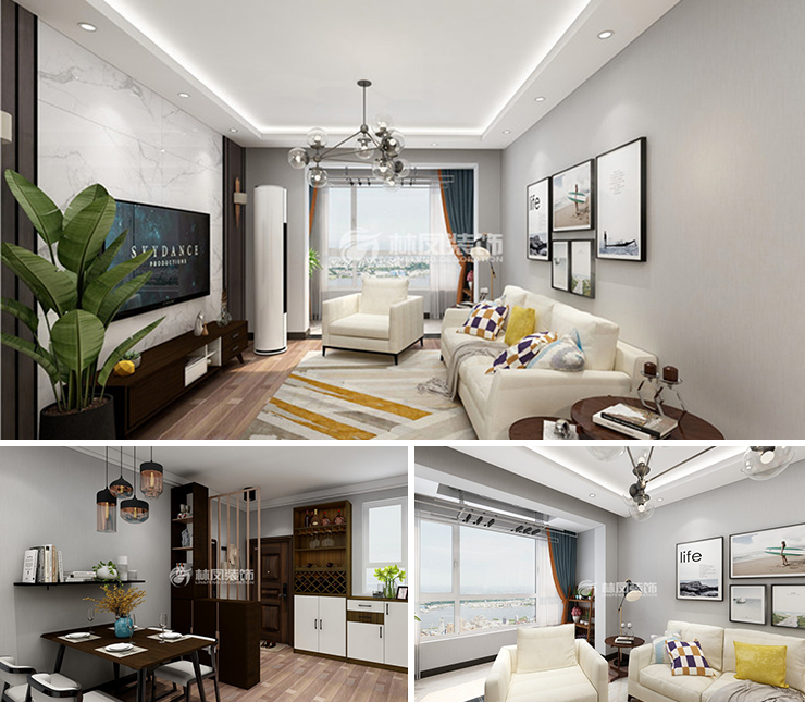 中海和平之門天際114平現(xiàn)代風(fēng)格裝修效果圖