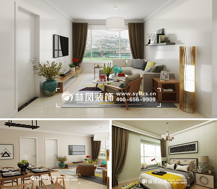 中瑞北歐云墅115平現(xiàn)代風(fēng)格裝修效果圖