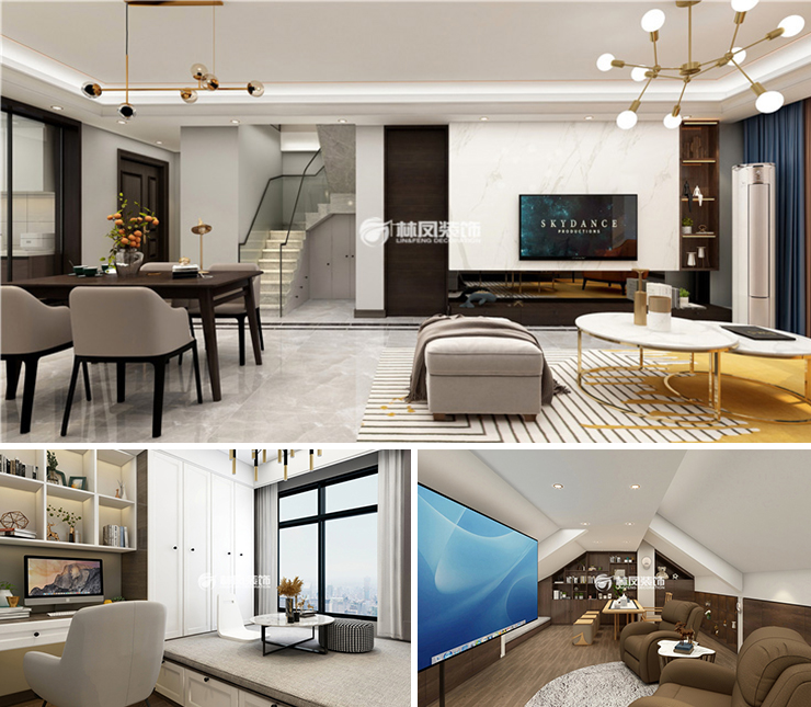 萬科翡翠新都會140平現(xiàn)代風(fēng)格裝修效果圖