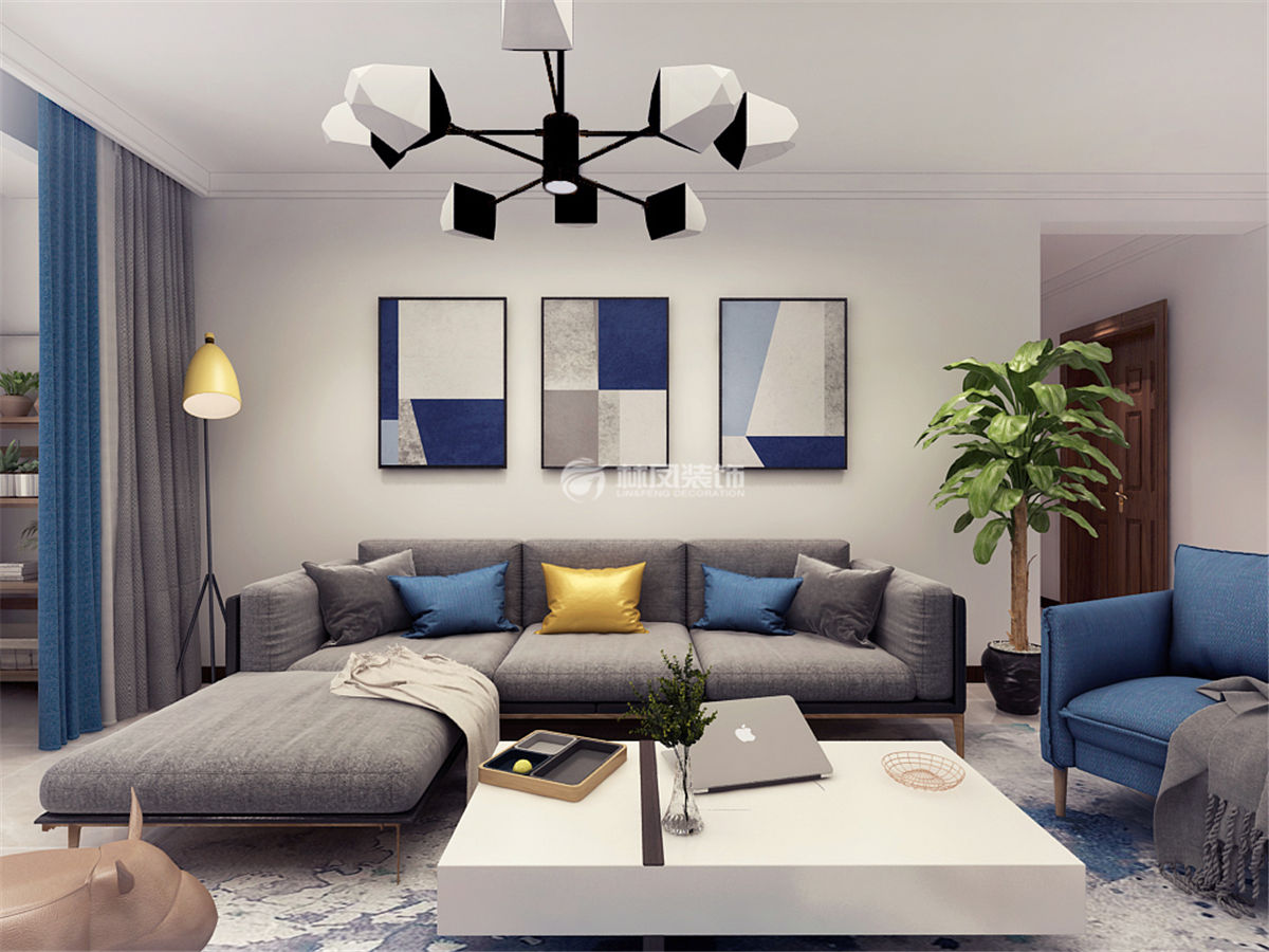 現(xiàn)代風(fēng)格客廳燈具選擇裝修效果圖