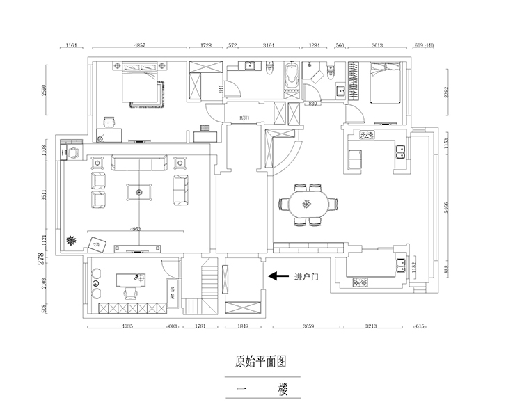 遠洋公館-340平-簡歐風(fēng)格-平面布局圖.jpg