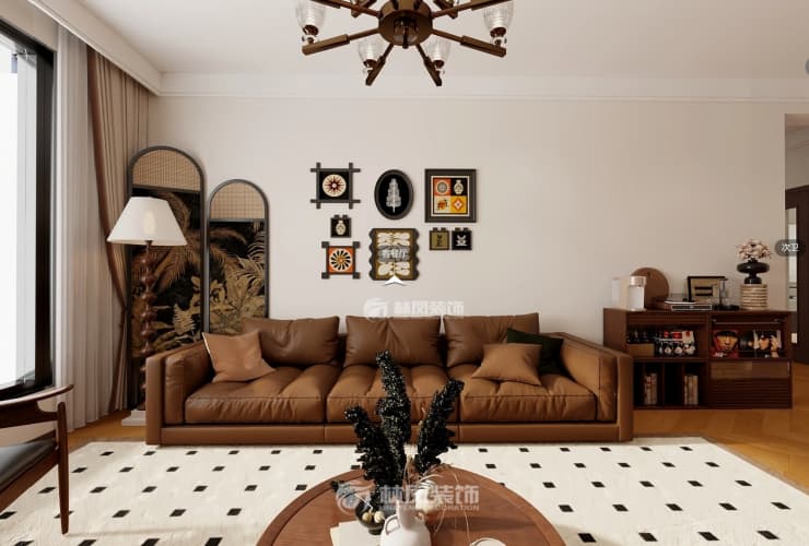 泰萊首園 180平 中古風(fēng)格 客廳2.jpg